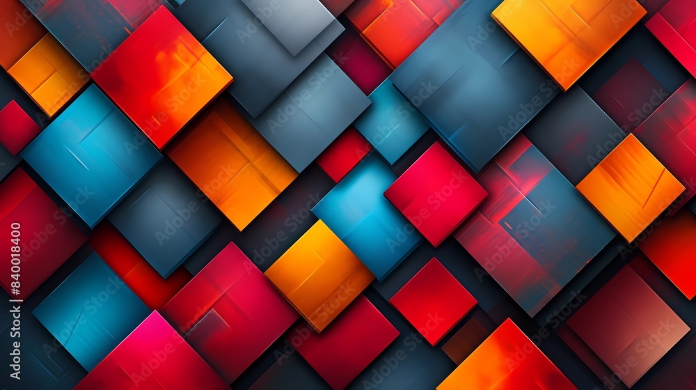 geometric abstract background with vibrant squares and triangles geometric abstract background with vibrant squares and triangles