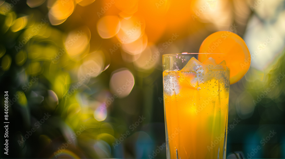 A glass of cold, freshly squeezed juice with ice cubes glistens against a simple background, ideal for summer refreshment.
A glass of cold, freshly squeezed juice with ice cubes glistens against a simple background, ideal for summer refreshment.