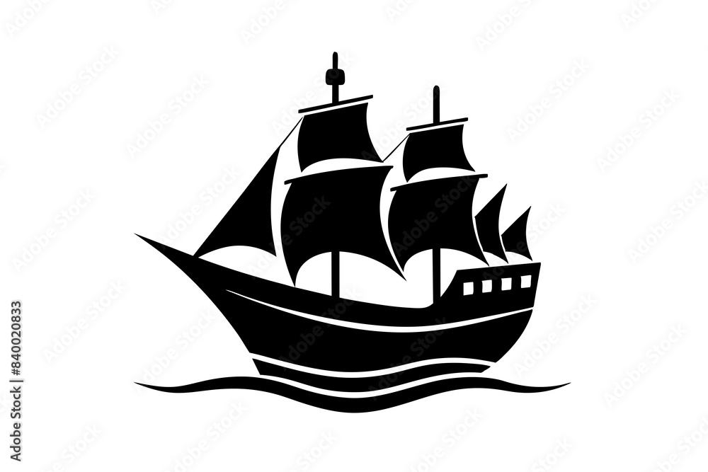 ship silhouette vector illustration ship silhouette vector illustration
