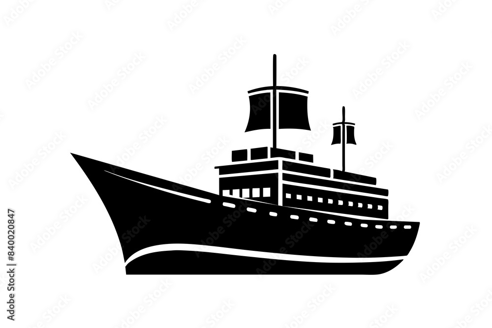 ship silhouette vector illustration ship silhouette vector illustration