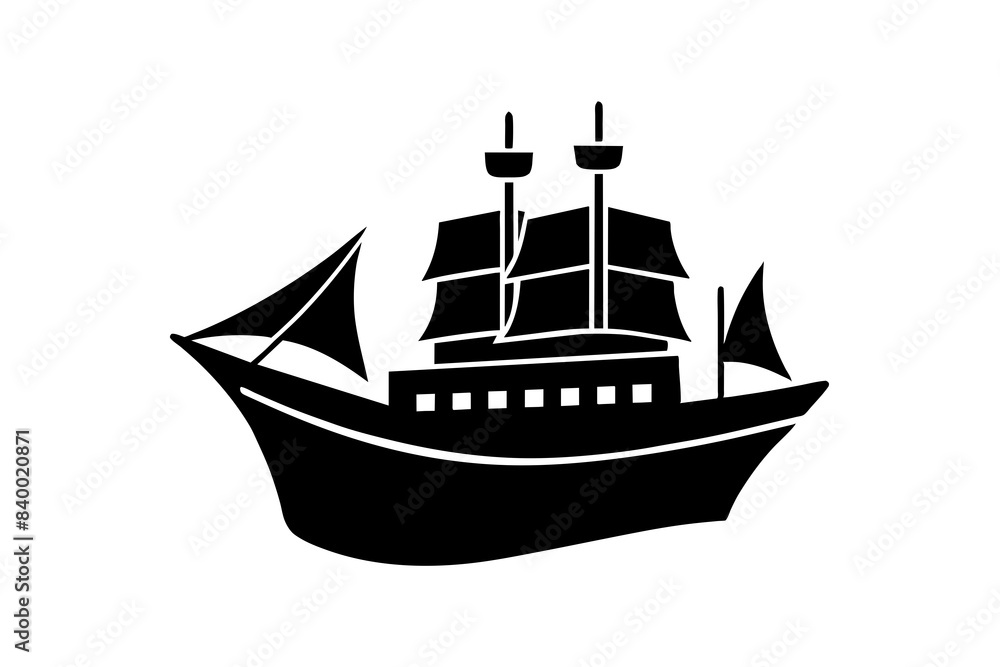 ship silhouette vector illustration ship silhouette vector illustration