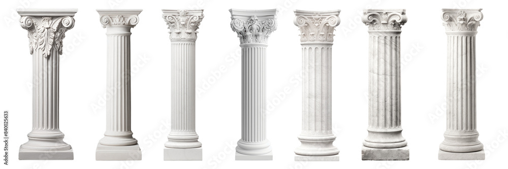Pillar png cut out element set Pillar png cut out element set