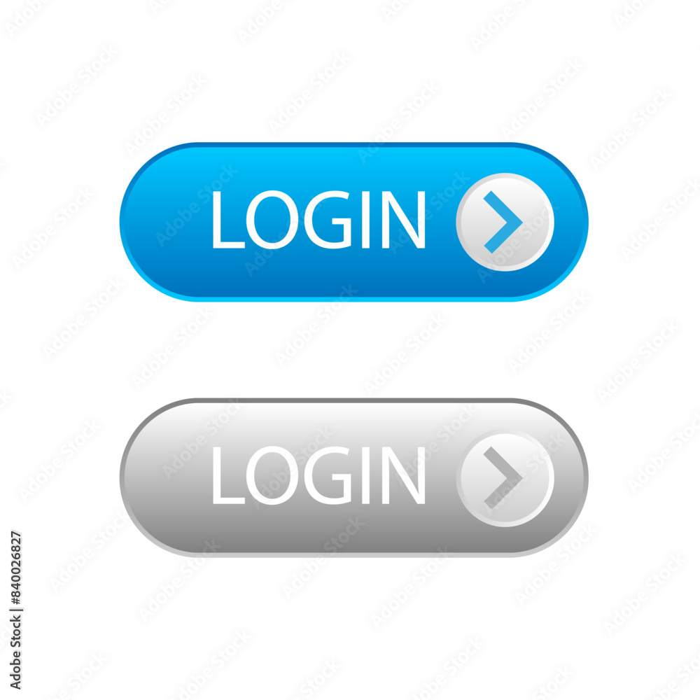 Login web button. vector design. Vector illustration. Login web button. vector design. Vector illustration.