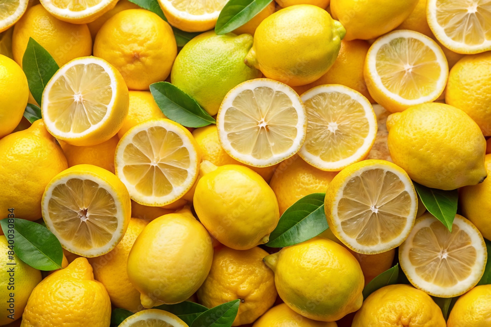 Fresh yellow lemon background Fresh yellow lemon background