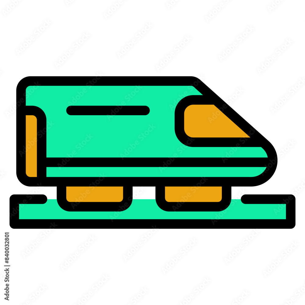 Train flat icon symbol sign from modern public service collection in flat style full color for mobile concept and web apps design. Community and Facilities related vector line icon. Train flat icon symbol sign from modern public service collection in flat style full color for mobile concept and web apps design. Community and Facilities related vector line icon.
