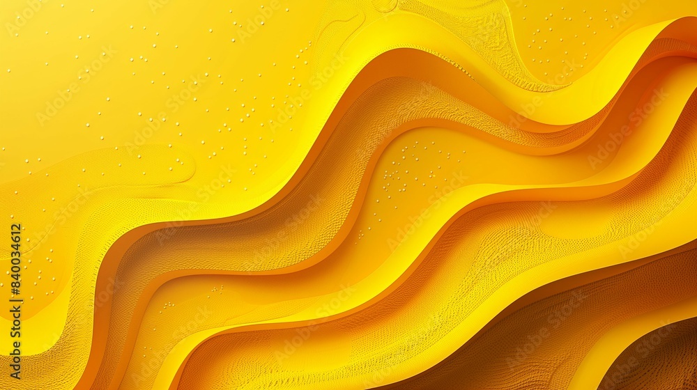 Modern Minimalistic Yellow Lines on White Background with Ample White Space for Contemporary Design Concepts