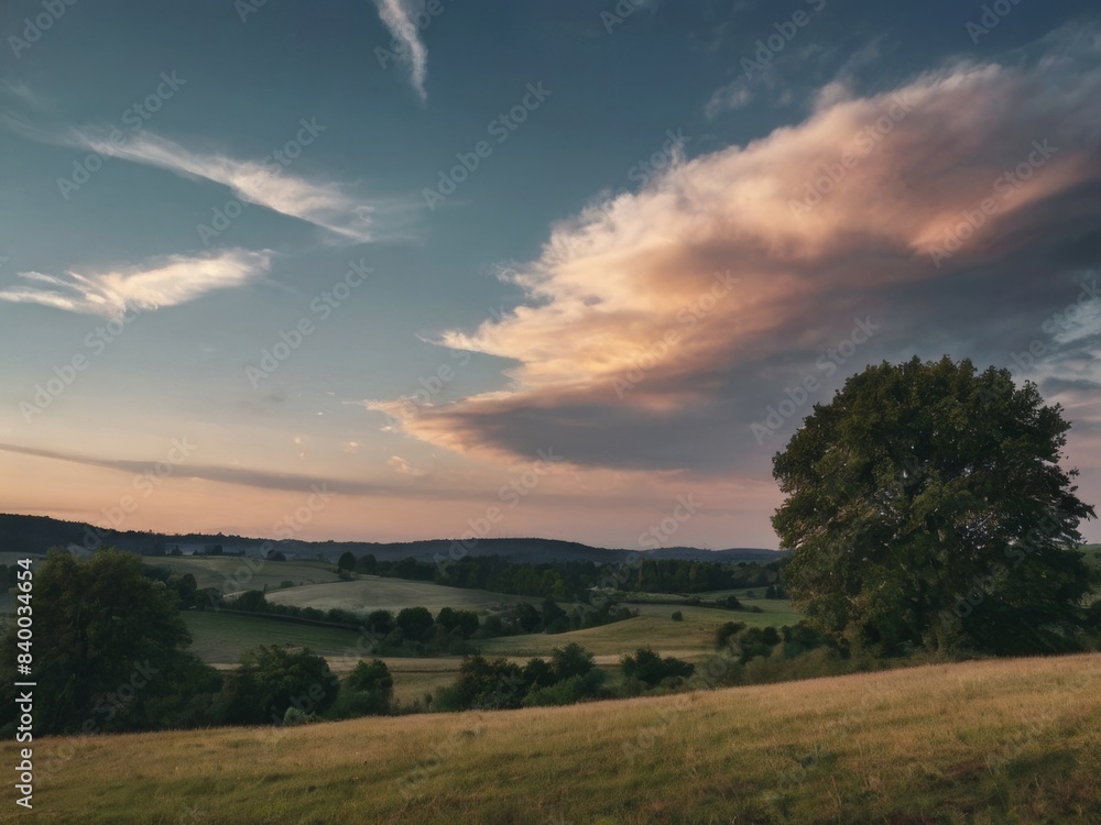 photo with romantic landscape sky photo with romantic landscape sky