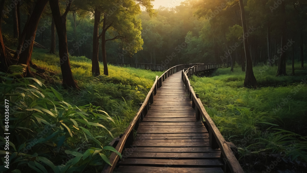 Obraz premium sunset in the mountains