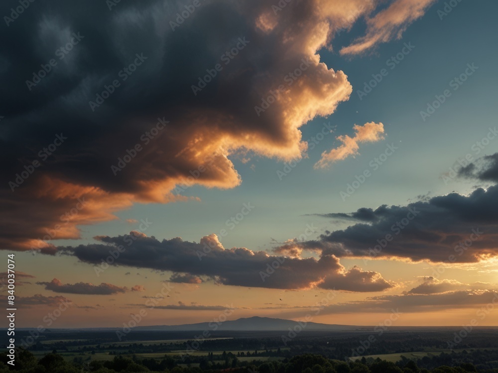 photo with romantic landscape sky photo with romantic landscape sky
