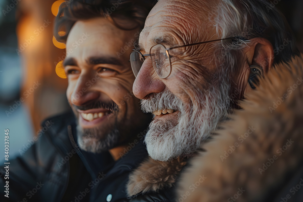 © AungThurein - A portrait of a happy father and son © AungThurein - A portrait of a happy father and son