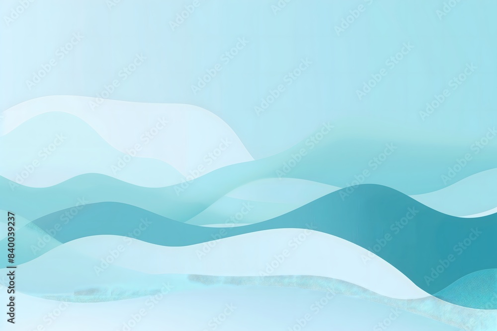A blue ocean with waves and a white background. The waves are very large and the water is very blue A blue ocean with waves and a white background. The waves are very large and the water is very blue