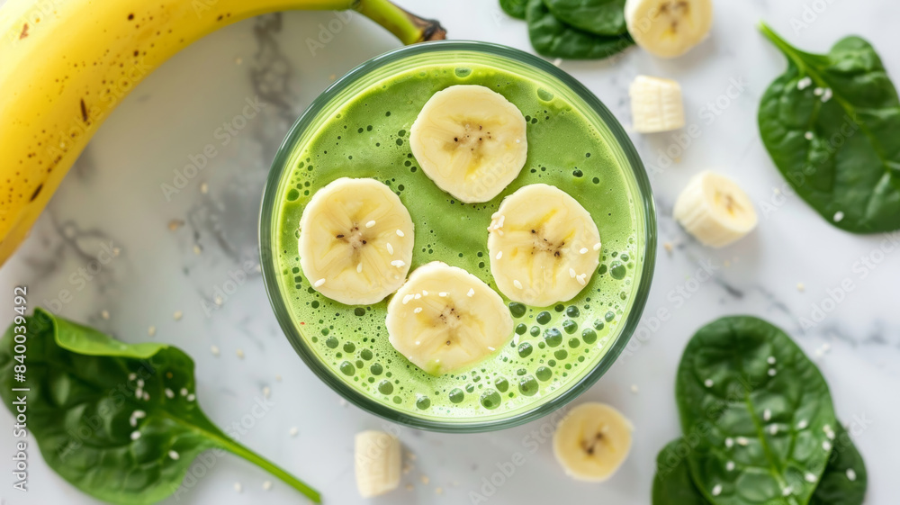 Healthy Spinach and Banana Smoothie Healthy Spinach and Banana Smoothie