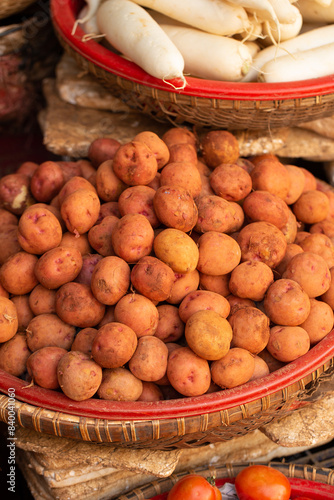 fresh vegetables on market