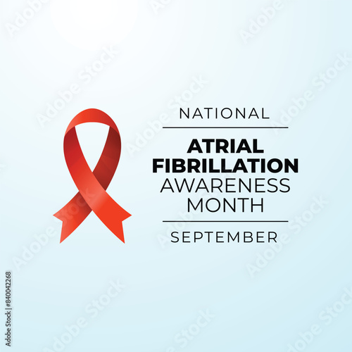 vector graphic of National Atrial Fibrillation Awareness Month ideal for National Atrial Fibrillation Awareness Month celebration.