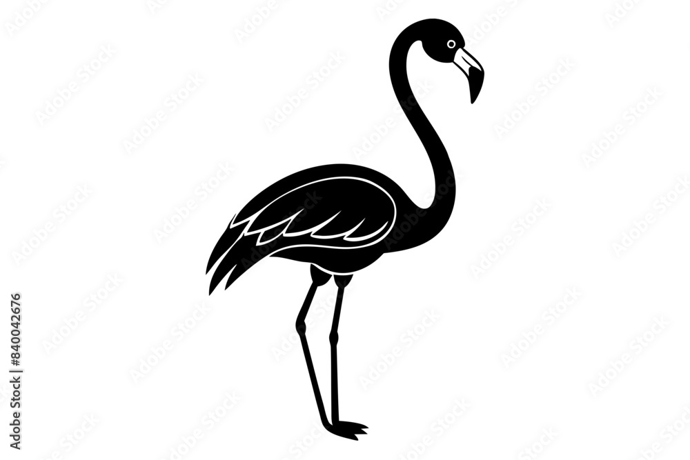 flamingo silhouette vector illustration flamingo silhouette vector illustration