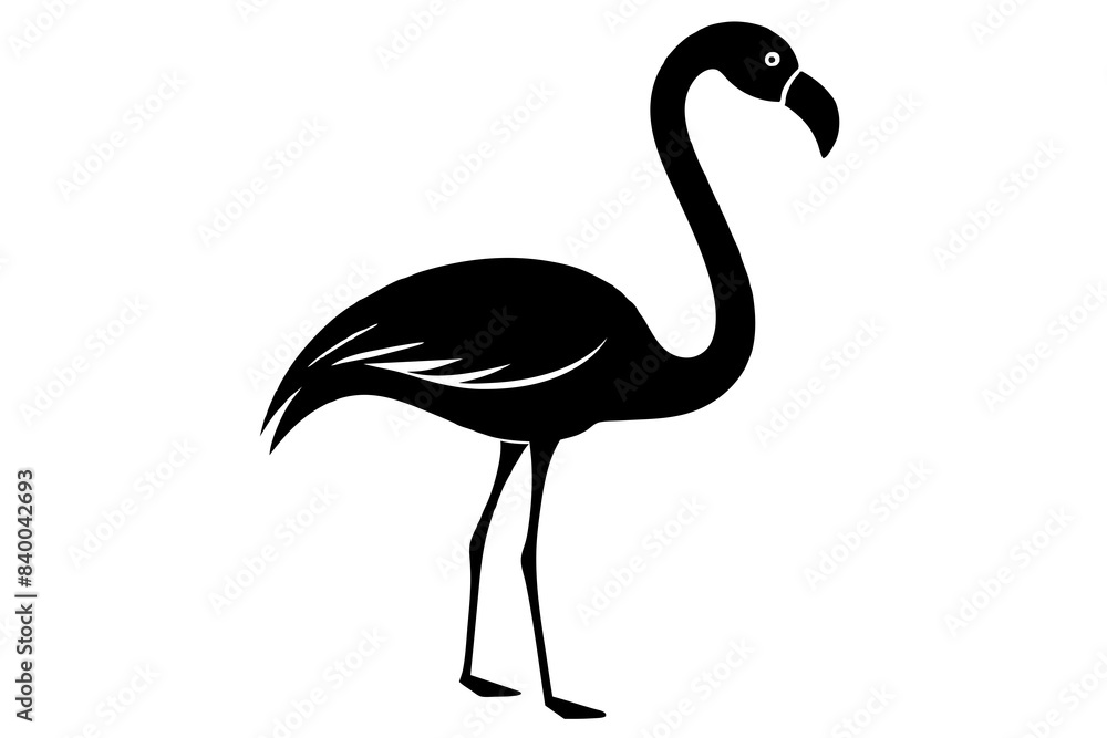 flamingo silhouette vector illustration flamingo silhouette vector illustration