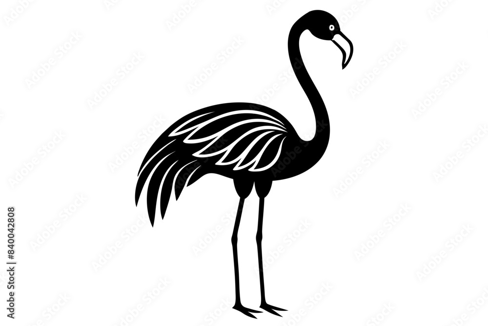 flamingo silhouette vector illustration flamingo silhouette vector illustration