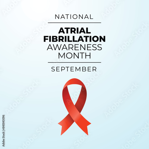 vector graphic of National Atrial Fibrillation Awareness Month ideal for National Atrial Fibrillation Awareness Month celebration.