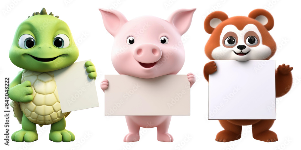 3d characters png element set on transparent background 3d characters png element set on transparent background