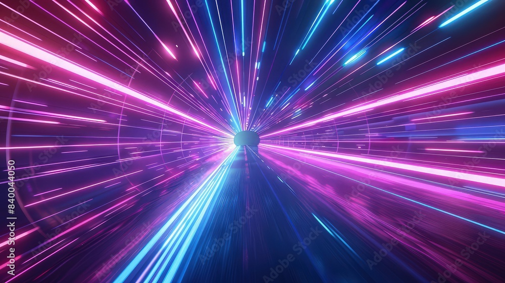 A futuristic background with a high-speed tunnel view, neon lines stretching into the horizon to give a sense of traveling through a data stream. A futuristic background with a high-speed tunnel view, neon lines stretching into the horizon to give a sense of traveling through a data stream.