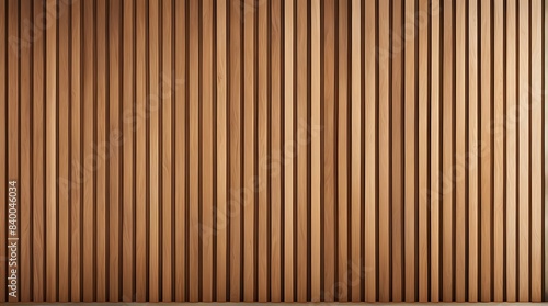 Vertical slats on wooden wall  natural wood paneling texture for interior design
