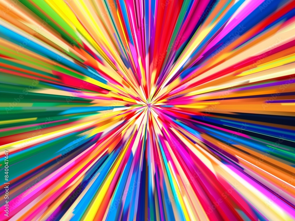 Pop colorful exploding radial lines background Pop colorful exploding radial lines background