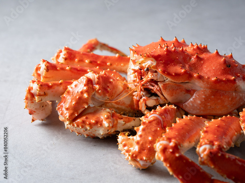 King crab close-up, food ingredients	 photo