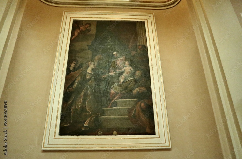 Vasto - Dipinto cinquecentesco Lo Sposalizio Mistico di Santa Caterina di Alessandria nella Chiesa di Santa Maria Maggiore