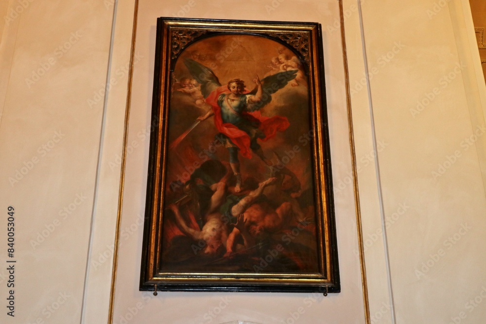 Vasto - Dipinto seicentesco di San Michele Arcangelo nella Chiesa di Santa Maria Maggiore