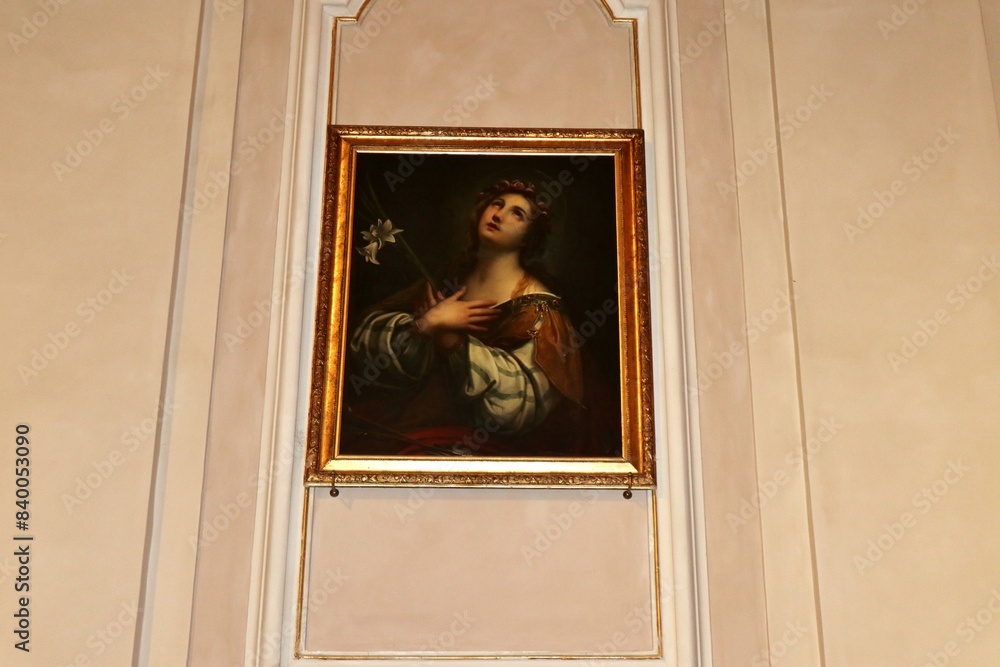 Vasto - Dipinto seicentesco di Sant'Orsola nella Chiesa di Santa Maria Maggiore