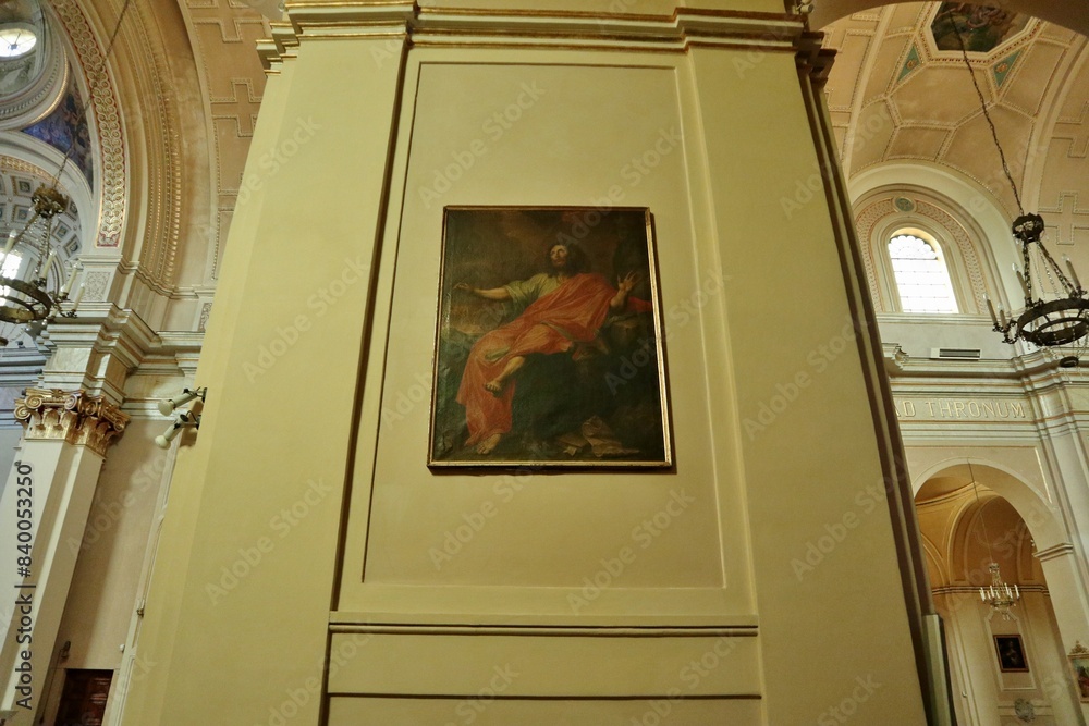 Vasto - Dipinto settecentesco San Giovanni Evangelista nella Chiesa di Santa Maria Maggiore