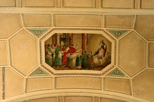 Obraz na płótnie Vasto - Dogma dell'Immacolata Concezione sulla volta della Chiesa di Santa Maria Maggiore w salonie