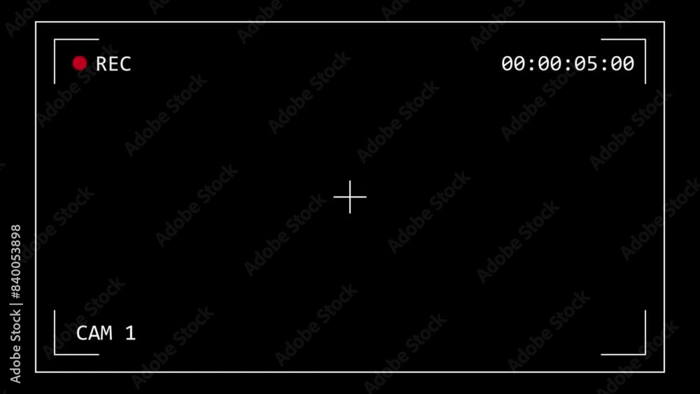 This is a Surveillance CCTV monitoring screen template with single camera view based on Security camera system concept, CCTV User interface video overlay. CCTV dashboard interface 4k