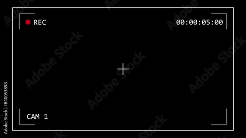 This is a Surveillance CCTV monitoring screen template with single camera view based on Security camera system concept, CCTV User interface video overlay. CCTV dashboard interface 4k