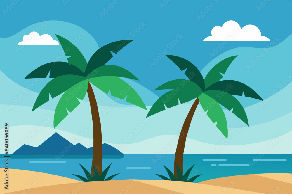 across the sea vector illustration across the sea vector illustration