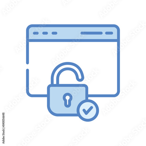 Verification icon isolate whitebackground vector illustration