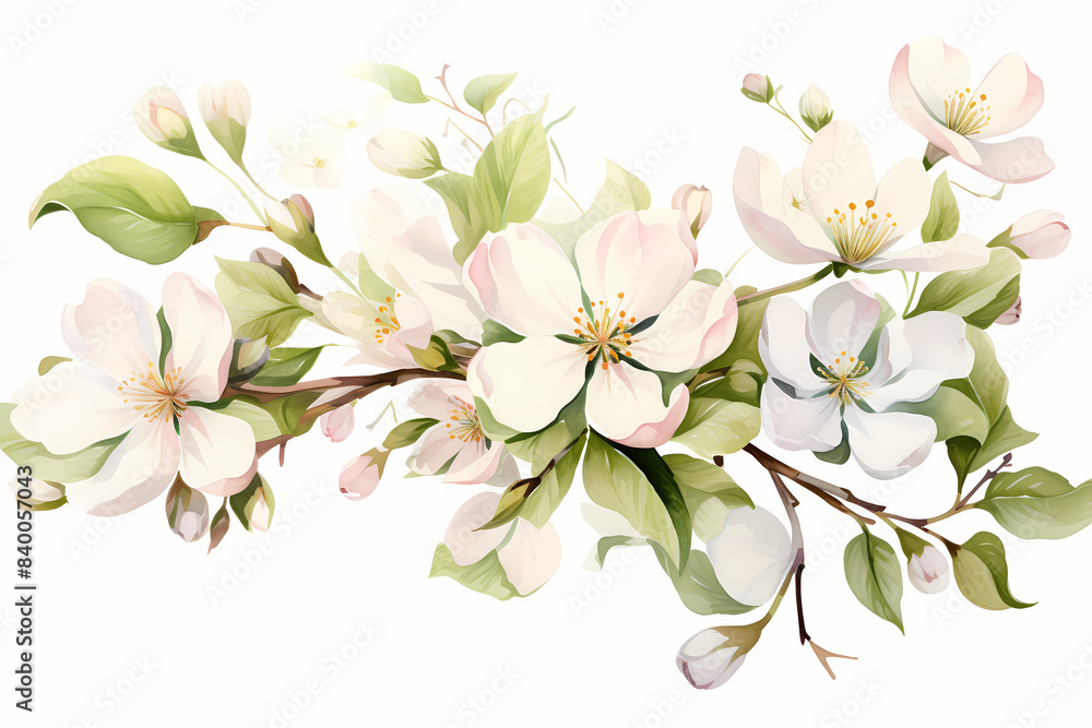 Obraz premium blossom isolated on white