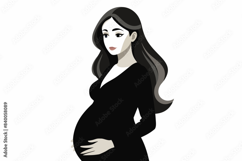 pregnant vector illustration pregnant vector illustration