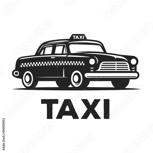 Taxi Cab Car vector silhouette