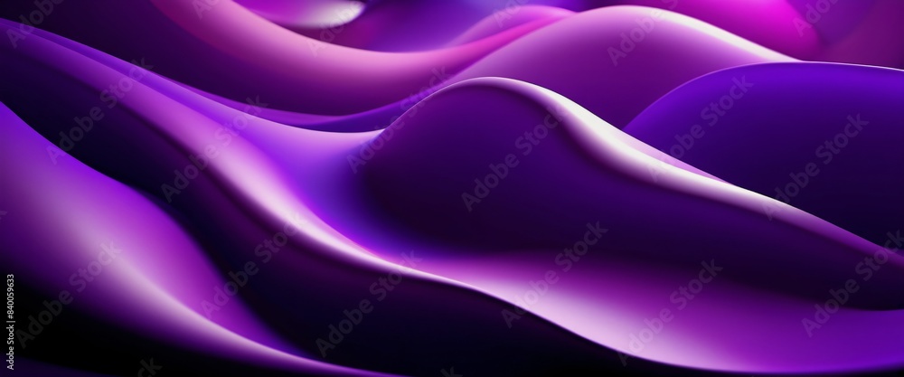 Obraz premium Amethyst Elevations Abstract Purple Depth Map