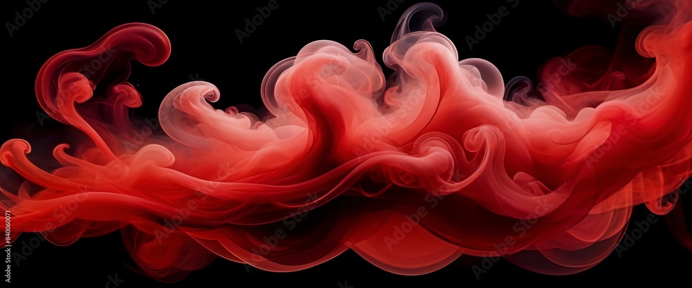 Fire Mist Soft Smoke Wisps on a Red Tech Canvas Fire Mist Soft Smoke Wisps on a Red Tech Canvas