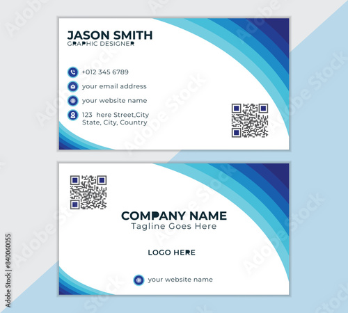 set of business card templates