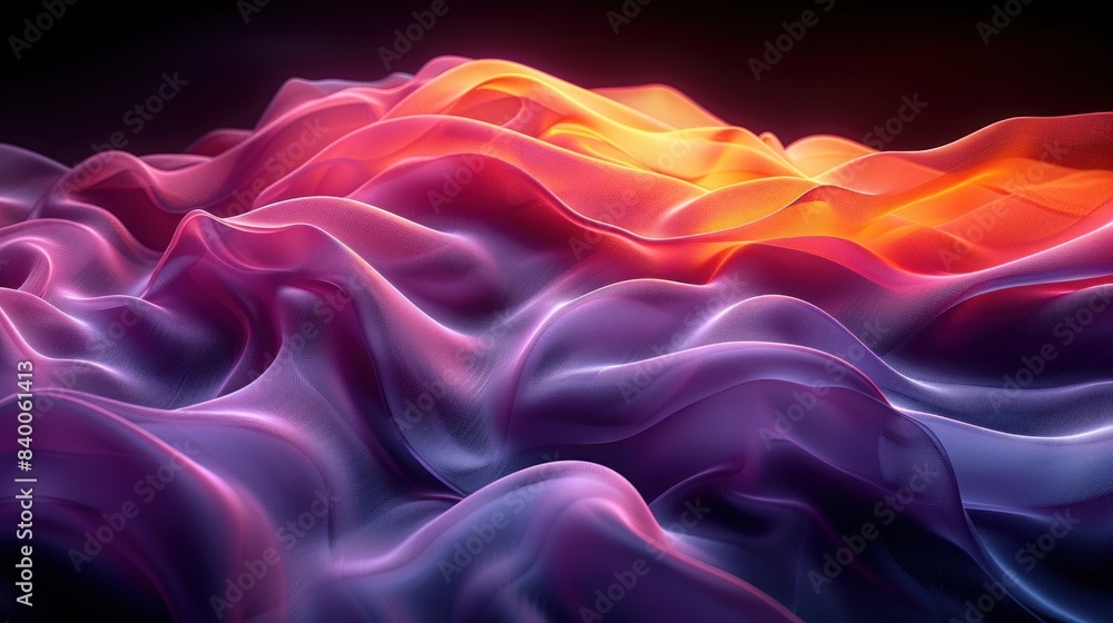 Vibrant and Minimalistic Gradients with Black, Purple, and Orange Hues in Realistic Twirl Design Vibrant and Minimalistic Gradients with Black, Purple, and Orange Hues in Realistic Twirl Design