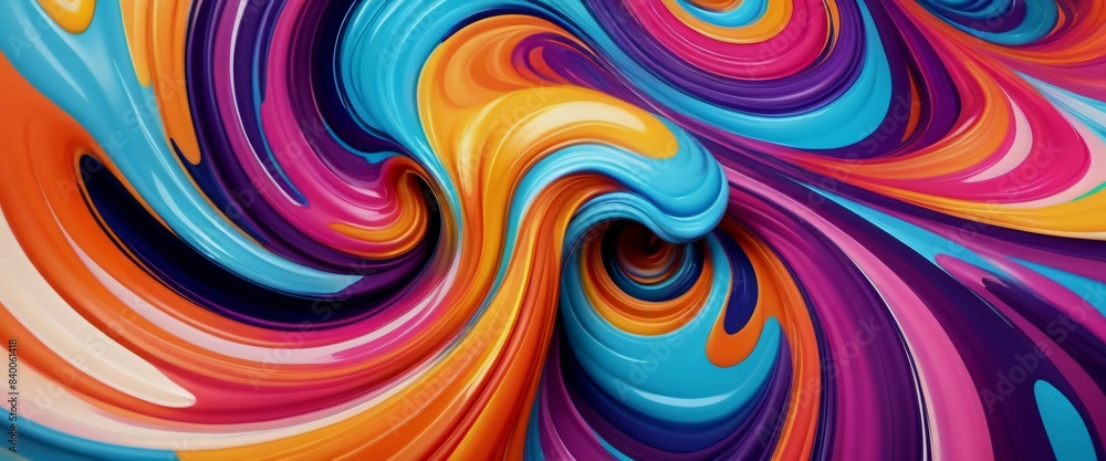 Vibrant Whirl Dynamic 3D Paint Spiral Vibrant Whirl Dynamic 3D Paint Spiral
