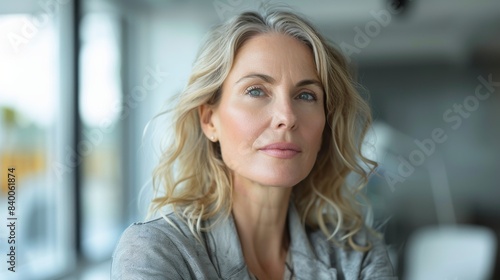 An office worker in her 40s stares thoughtfully at generative AI on a white background Free Download An office worker in her 40s stares thoughtfully at generative AI on a white background - GFXLoad