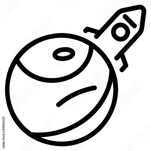 Sci-fi icon symbol sign from modern Movie Genre collection in line style for mobile concept and web apps design. Entertainment and cinema related vector line icon.