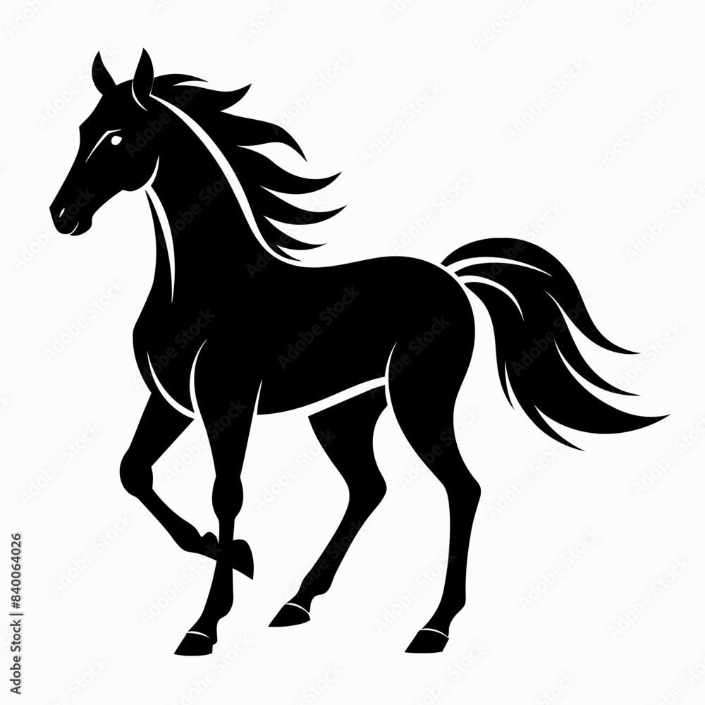 horse silhouette vector illustration horse silhouette vector illustration