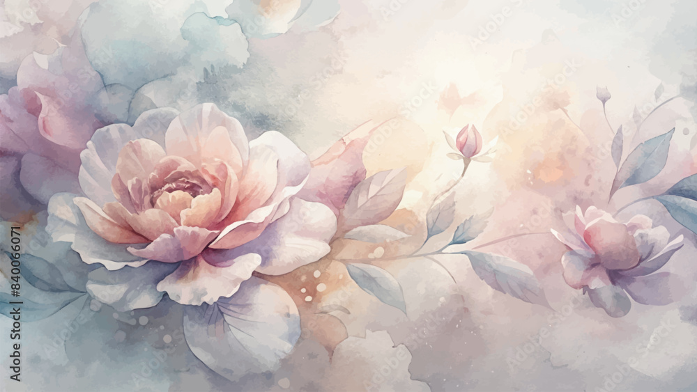 Beautiful watercolor flower background Beautiful watercolor flower background