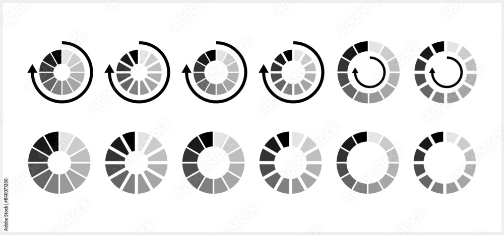 Circular Loading icon. Circle Waiting for Connection. Buffer Download. Vector stock illustration EPS 10 Circular Loading icon. Circle Waiting for Connection. Buffer Download. Vector stock illustration EPS 10