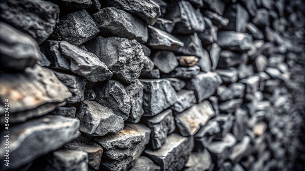 Blurred texture of old rock wall, black and white coal deposit background, rock, wall, coal, mine, deposit, black, mineral, background, texture, texture, blurred, old, rock wall